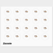 Basketball Ronde Sticker (Vel)