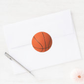 Basketball Ronde Sticker (Envelop)