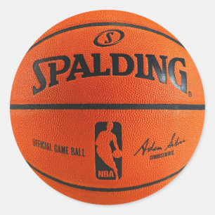 Basketball Ronde Sticker