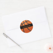 Basketball Ronde Sticker (Envelop)