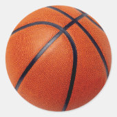 BASKETBALL RONDE STICKER (Voorkant)