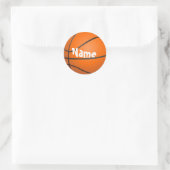 Basketball Ronde Sticker (Tas)