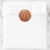 Basketball Ronde Sticker (Tas)