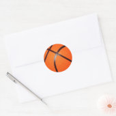 Basketball Ronde Sticker (Envelop)