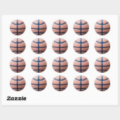 Basketball Ronde Sticker (Vel)