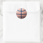 Basketball Ronde Sticker (Tas)