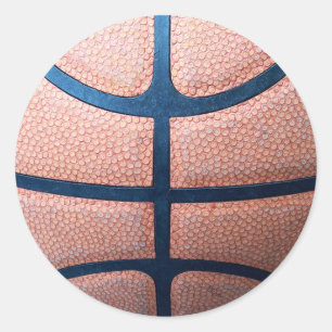 Basketball Ronde Sticker