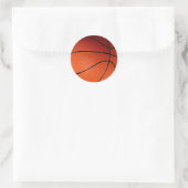 Basketball Ronde Sticker (Tas)