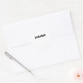 Basketball Ronde Sticker (Envelop)