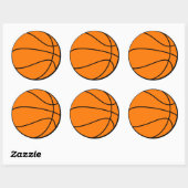 Basketball Ronde Sticker (Vel)