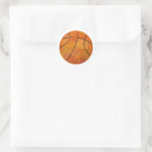 Basketball Ronde Sticker (Tas)