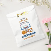 Basketball Rookie Of The Year First Birthday Bedankzakje (Gezegeld)