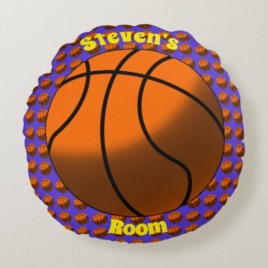 Basketball Round Pillow Rond Kussen (Voorkant)