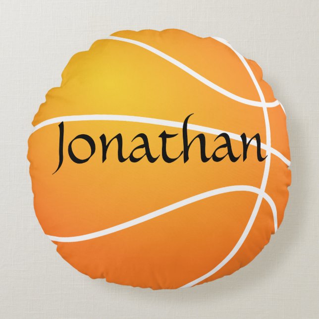 Basketball Round Pillow Rond Kussen (Voorkant)