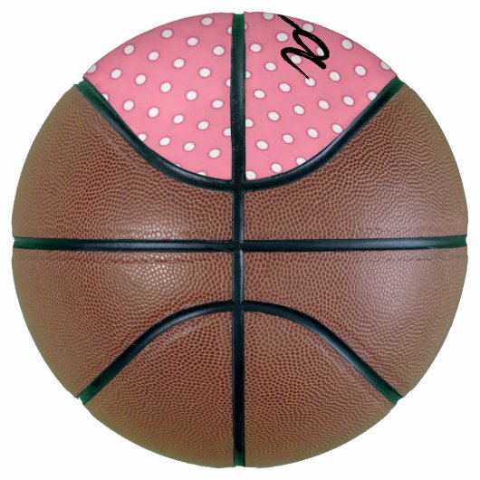 Basketball Roze poot Koe Roze harten Basketbal (Rechts)
