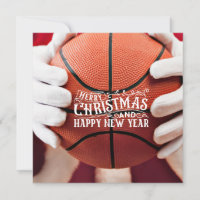 Basketball Santa Claus speelt met kerst
