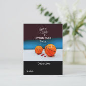 Basketball Save the Date of Party Invitation Briefkaart (Staand voorkant)