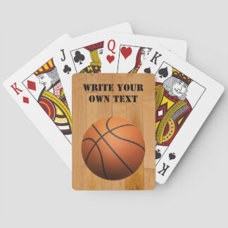 Basketball - Schrijf je eigen tekst Speelkaarten