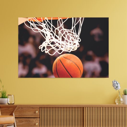 Basketball Scoring Canvas Afdruk (Insitu (Woonkamer))
