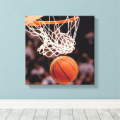 Basketball Scoring Canvas Afdruk (Insitu (Houten vloer))