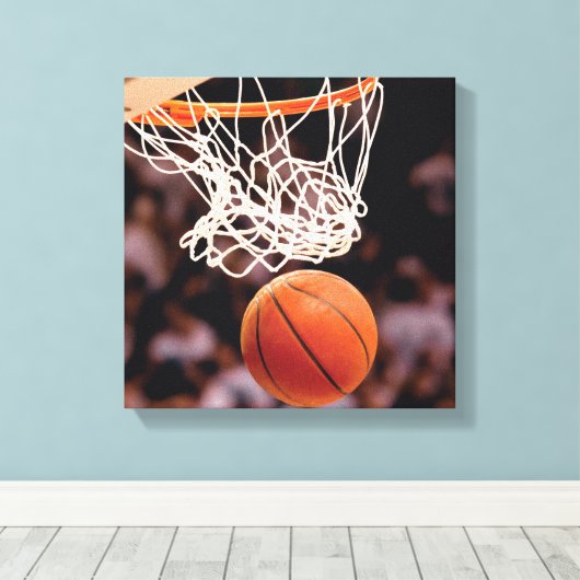 Basketball Scoring Canvas Afdruk (Insitu (Houten vloer))