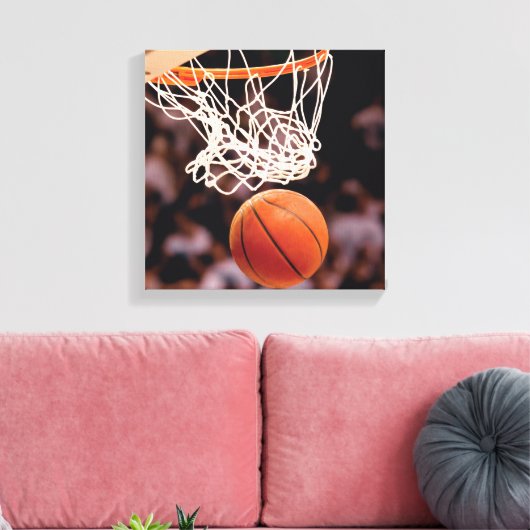 Basketball Scoring Canvas Afdruk (Insitu (Woonkamer))