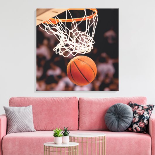 Basketball Scoring Canvas Afdruk (Insitu (Woonkamer))