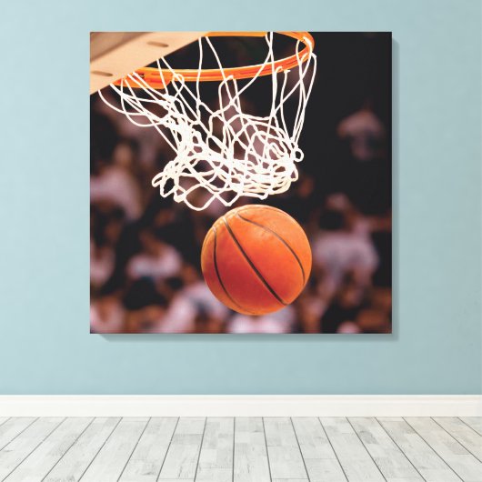 Basketball Scoring Canvas Afdruk (Insitu (Houten vloer))