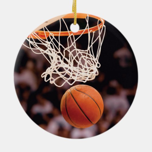 Basketball Scoring Keramisch Ornament (Achterkant)