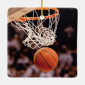 Basketball Scoring Keramisch Ornament (Achterkant)