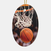 Basketball Scoring Keramisch Ornament (Links)