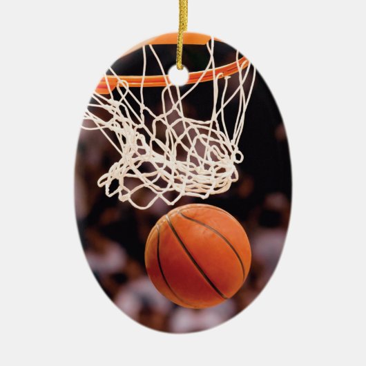 Basketball Scoring Keramisch Ornament (Voorkant)