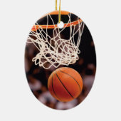 Basketball Scoring Keramisch Ornament (Achterkant)