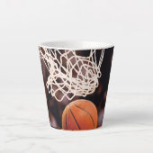 Basketball Scoring Latte Mok (Voorkant)