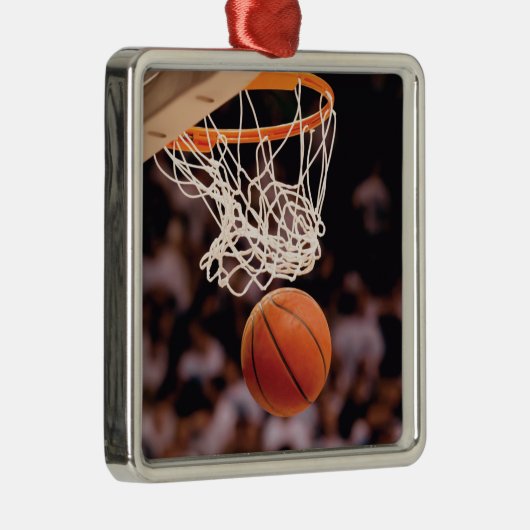 Basketball Scoring Metalen Ornament (Rechts)
