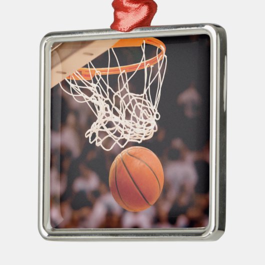 Basketball Scoring Metalen Ornament (Links)