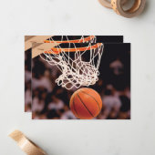 Basketball Scoring Notitiekaartje (Voorkant / Achterkant in situ)