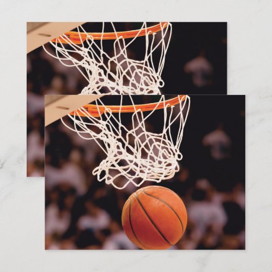 Basketball Scoring Notitiekaartje (Voorkant / Achterkant)