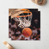 Basketball Scoring Notitiekaartje (Voorkant / Achterkant in situ)