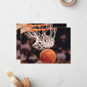 Basketball Scoring Notitiekaartje (Voorkant / Achterkant in situ)