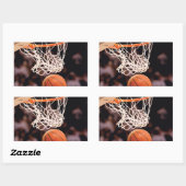 Basketball Scoring Rechthoekige Sticker (Vel)