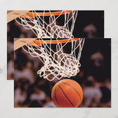 Basketball Scoring Save The Date (Voorkant / Achterkant)