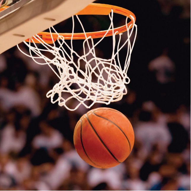 Basketball Scoring Staand Fotobeeldje (Voorkant)