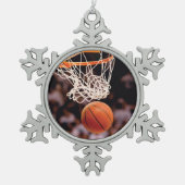 Basketball Scoring Tin Sneeuwvlok Ornament (Voorkant)