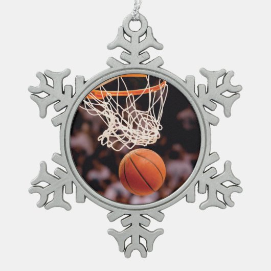Basketball Scoring Tin Sneeuwvlok Ornament (Voorkant)