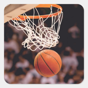 Basketball Scoring Vierkante Sticker
