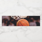 Basketball Scoring Waterfles Etiket (Enkel label)