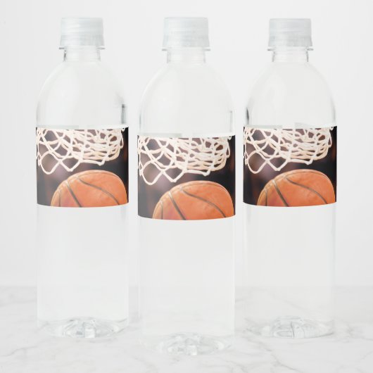 Basketball Scoring Waterfles Etiket (Flessen)