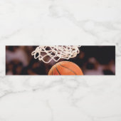 Basketball Scoring Waterfles Etiket (Enkel label)