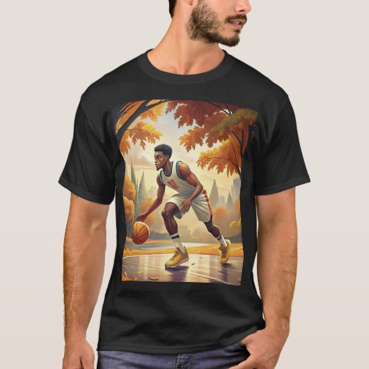Basketball-seizoen T-shirt (Voorkant)